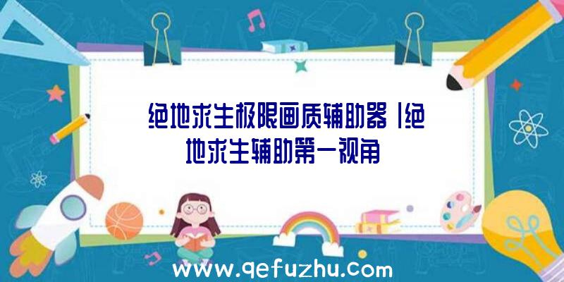 「绝地求生极限画质辅助器」|绝地求生辅助第一视角